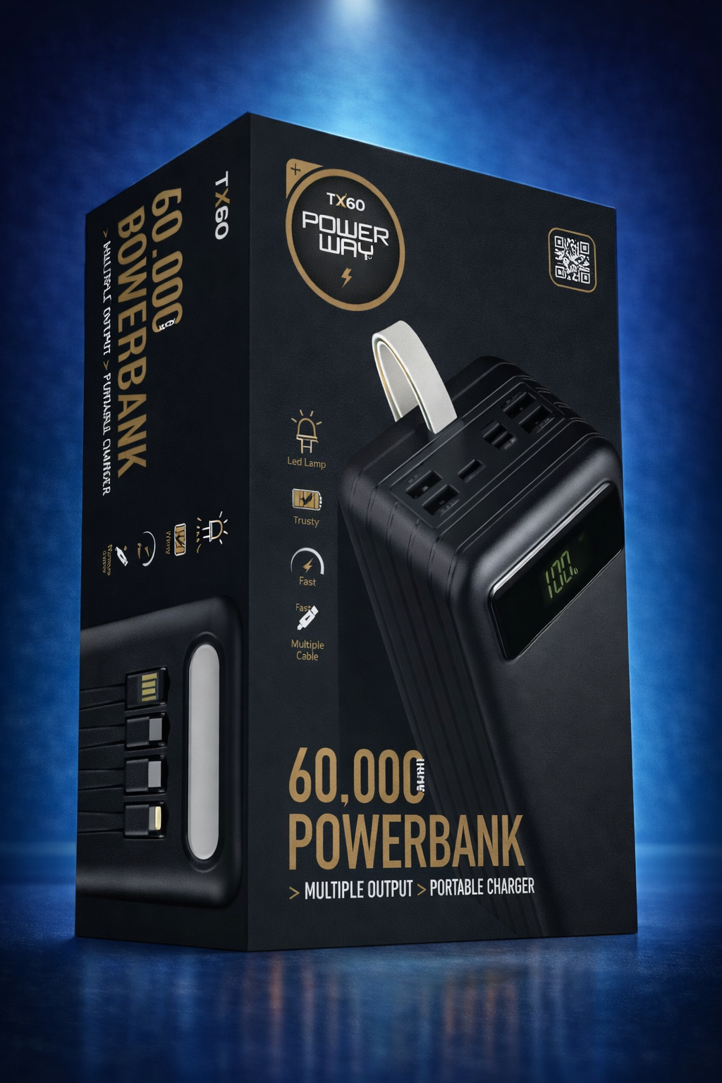 (Powerway TX60) 60.000 Mah Siyah