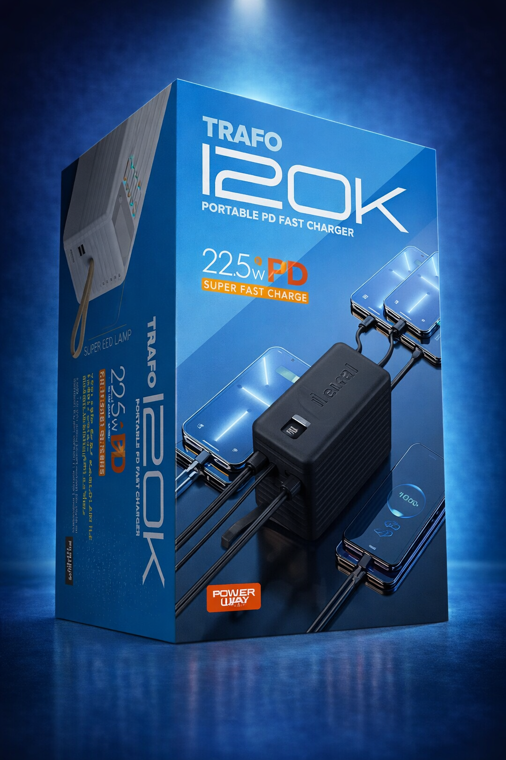 (Powerway TRAFO120) 120.000 Mah Siyah