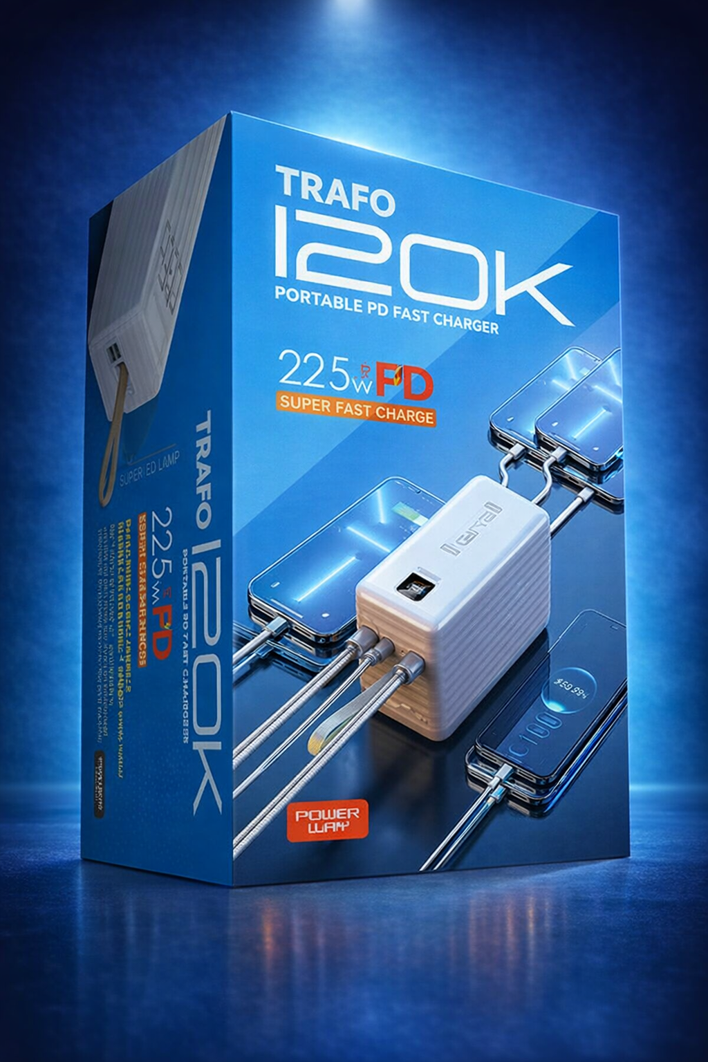 (Powerway TRAFO120) 120.000 Mah Beyaz