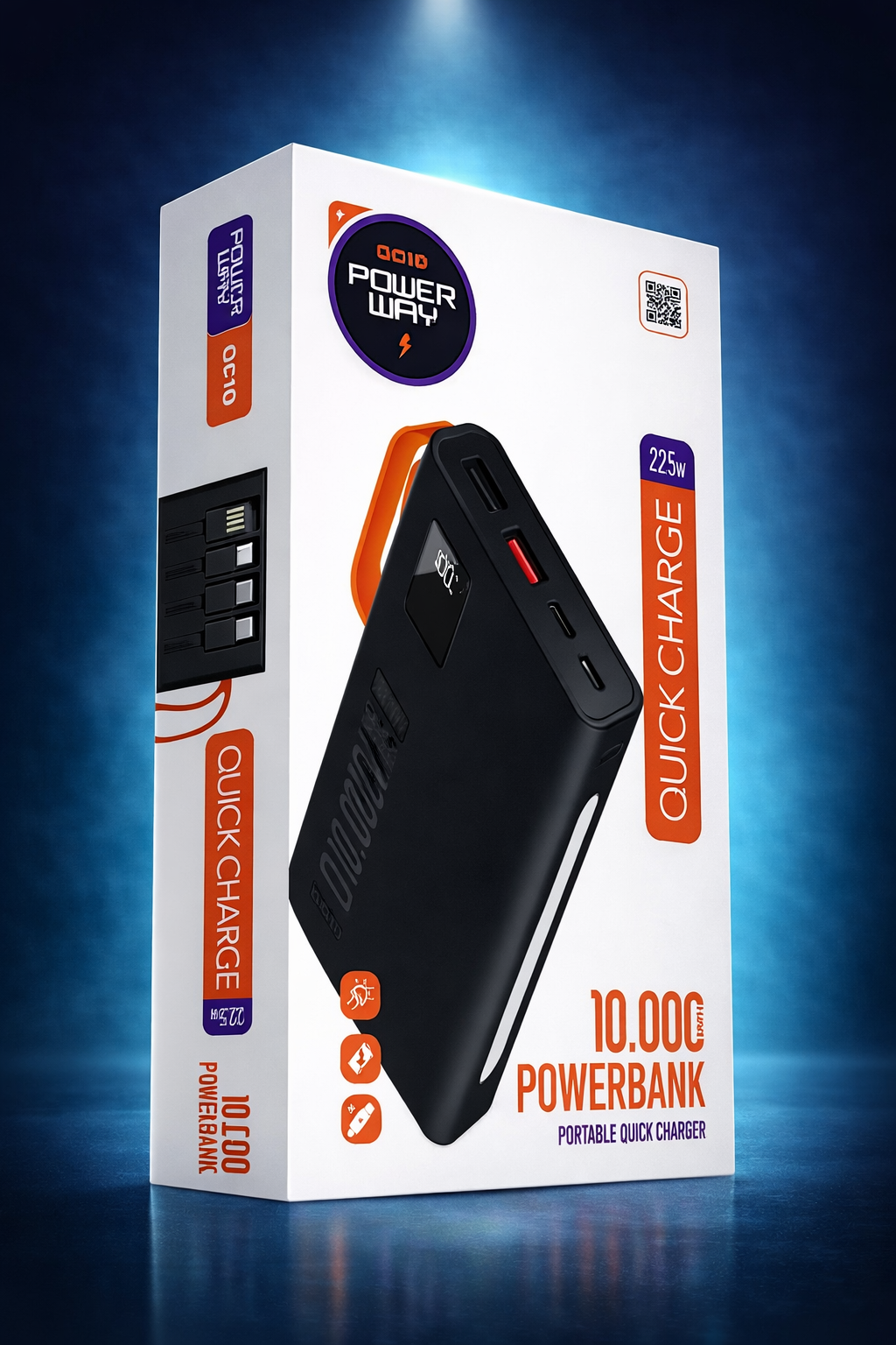 (Powerway QC10) Siyah 10.000 Mah