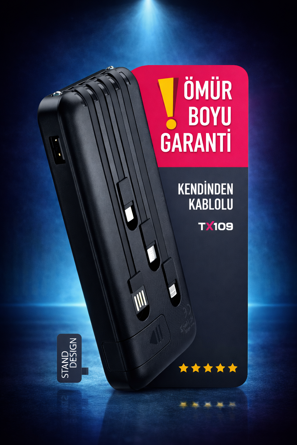 (Powerway TX109) 10.000 Mah. Siyah