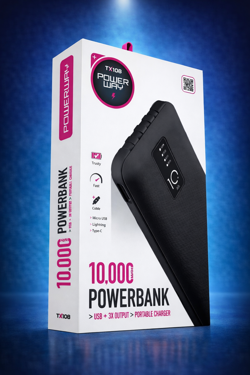 (Powerway TX108) 10.000 Mah Siyah
